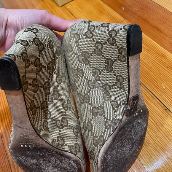 Gucci wedge in canvas monogram - Picture 4 of 4